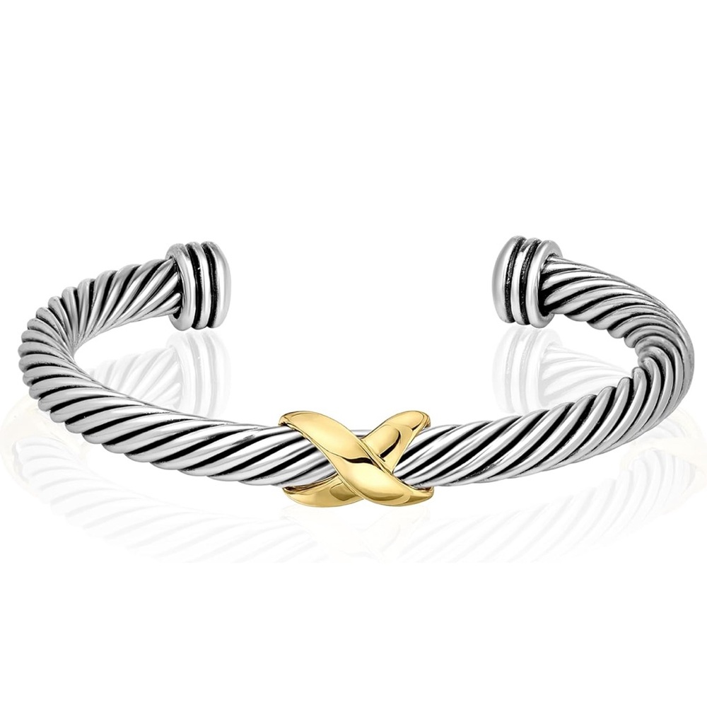 Elegant Twist Knot Bangle